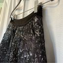 Guess by Marciano Guess Marciano Skirt Y2K Floral Black Metallic Foil Silver Party Size 0 Pockets Photo 3