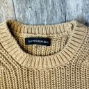 Banana Republic Caramel Color Short Sleeve Thick Cable Knit Sweater Size Xs Photo 3