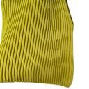 Vince  Women's Chartreuse Green Heavy Chunky Knitted Tank Top Vest Size Large Photo 3