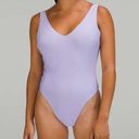 Lululemon  Waterside V-Neck Skimpy Fit One Piece in Lilac Smoke Photo 0