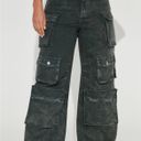 FashioNova Denim Cargo Pants Photo 0