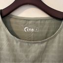 Zyia  Active Laser Cut Olive green top Size small Photo 1