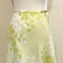 Apt. 9  Y2K Vtg Lime Green Floral Chiffon Flowy Mid Skirt Photo 0