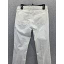 Banana Republic  Women's Boyfriend White Denim Jeans Size 6 Distressed Cotton Photo 6