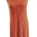 Philosophy NWOT -  Tank Stretchy A-line orange Striped Dress Sz L Photo 0