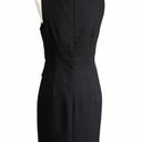 David Meister  Dress Black Sleeveless Bow Waist Sheath Cocktail Dress Size 4 Photo 4