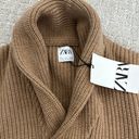 ZARA NEW NWT  camel tan beige wool Blend high neck Soft Knit Sweater long sleeve Photo 2