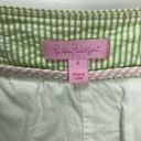 Lilly Pulitzer | Courtland Seersucker Striped Mini Skirt in Green White Sz 6 Photo 1