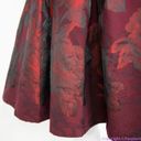 White House | Black Market NEW  Red Floral-Jacquard Fit-And-Flare Dress Photo 12