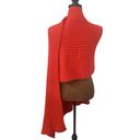 Mersea Chalet plush ribbed knit long scarf in Aperol Photo 2