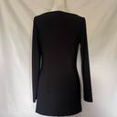 Cache  Studded Long Sleeve Tunic Womens Top Sz M Black Silver Y2k Embellished Photo 6