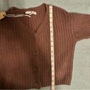 Love Tree NWT  maroon cropped sweater cardigan size S Photo 6