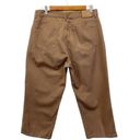 Ralph Lauren LAUREN  Womens 10 Capri Pants Medium Brown 100% Cotton Chino Photo 1