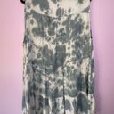 Angie  Blue Gauzy Boho Tie Dye Sleeveless Tiered Mini Dress Beach Swim Cover 2X Photo 7