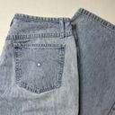 Daisy Vintage  Embroidered Button Fly Flare Acidwash Jeans Photo 3