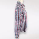 Tommy Hilfiger Long Sleeve Shirt Half Button Plaid Sailing Top XL Photo 3