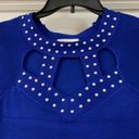 Allison Brittney Blue sweater dress size M Photo 5