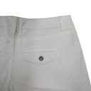 White House | Black Market  Womens 4 Cotton Blend Stud Embellished Shorts in White Photo 3