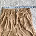 We The Free Faded Love Sandstorm Tan Linen Blend High-Rise Ankle Pants Photo 7