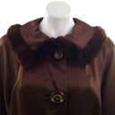 Vintage 1920s Art Deco Fur and Silk chocolate Brown Coat Size undefined Photo 9