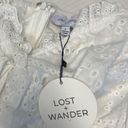 Lost + Wander  Women's White Dress size L NWT- flawed see photo (b16) Photo 3