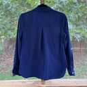 Tommy Hilfiger  Women's Americana Dot Popover Top Blue Size S Photo 3