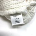 BP  Beanie Hat One Size Ribbed Knit Fold Up Winter One Size Cream NWT Photo 3