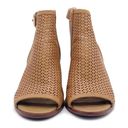 Sam Edelman  Henri Tan Leather Perforated Block Heel Open Toe Sandal Size 8.5 Photo 8