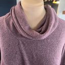 Z Supply  Size M Marled Mauve Cowl Neck Sweater cozy relaxed fall soft warm Photo 4