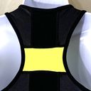 BCBGMAXAZRIA BCBG MaxAzaria Sports Bra Black Yellow Racer Back Photo 12