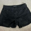 American Bazi Black Denim Shorts Photo 0