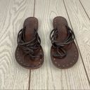Krass&co Vintage Foundry . Zaria Strappy Leather Thong Sandals 9 Brown $150 Photo 3