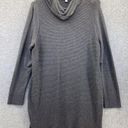 Adrienne Vittadini  Women's Pullover Sweater Cowl Neck Solid Gray Size XL Photo 0