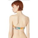 The Bikini Lab NEW Tropical bandeau bikini top, Teal, Medium Photo 1