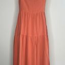 Comfy And Ready Reilly Ruffle Maxi Dress Size Small In Apricot Photo 7