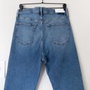 RE/DONE  Stove Pipe High Rise Button Fly Straight Leg Jeans in Mid 70s Size 31 Photo 6