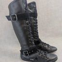 Converse OS LO PRO XXHI Black Leather Knee High Lace Up Boxing Boot Womens 6.5 Photo 3