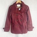 Thread and Supply  Double Breasted Oxblood Peacoat Size Medium Photo 0