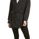 Vince NEW  Hooded Wool Blend Coat Heather Charcoal Photo 1