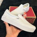 Vans  off the wall white platform slip on shoes sneakers women’s 7.5 new Photo 0