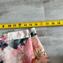 Bebe NWT  print ankle crop maxi skirt pink floral Photo 4