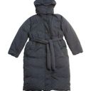 Everlane NWT  The Duvet Puffer in Black Belted Hooded Oversized Midi Coat S Photo 0