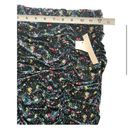 Abound NWT  RUCHED BODYCON STRETCH SKIRT BLACK  DITSEY FLORAL PATTERN SIZE Xs Photo 4