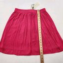 Rachel Zoe  Womens Mini Skirt Size XS Pleated Pink Elastic Waist Photo 4