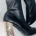 Qupid  Chrome Heeled Boots NWOT sz 10 Photo 2