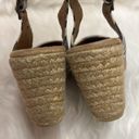 Krass&co G.h. Bass &  Emilie Espadrilles Cream And Blue Jute, Wedge Sandals Size 6 B-24 Photo 5