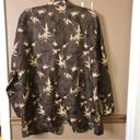 Silkland Vintage 100% Silk Kimono Blouse Jacket Brown Size 1X Photo 1