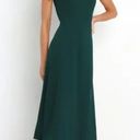 Petal and Pup  Laurel Green Tie Shoulder Side Slit Midi Dress 8 Photo 5