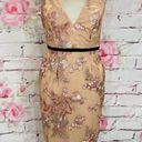 ASOS  Strappy Backless Floral Embroidered Pencil Nude Midi Dress Sz 6 NWT Photo 5