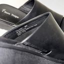 Baretraps  sandals slides black leather top slight wedge slip on NEW 9 bare traps Photo 4